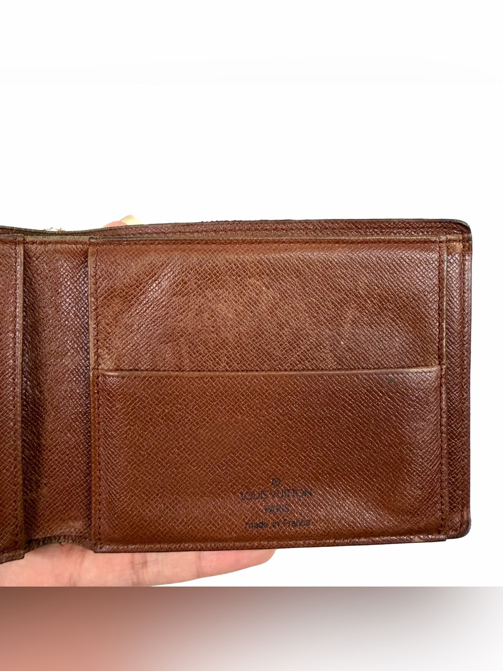 Authentic Louis Vuitton Monogram Pattern Coated Canvas Compact Wallet - Picture 4 of 14